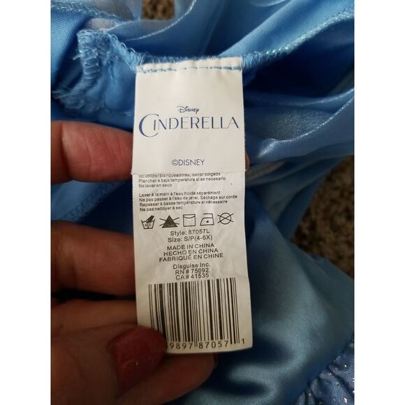 Cinderella Disney Movie Costume‎ by Disguise Small (4-6X) Little Girls Halloween - Picture 4 of 11